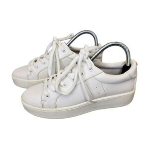 Steve Madden Women's 8 Bertie Chunky Platform White Shoes Sneakers